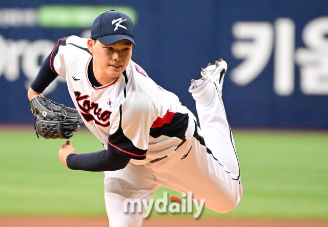 2023년9월23일서울고척스카이돔에서진행된'2022항저우아시안게임'야구대표팀훈련. 최지민./마이데일리