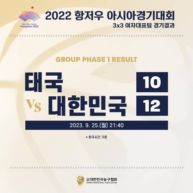 여자3X3농구대표팀/대한민국농구협회 인스타그램