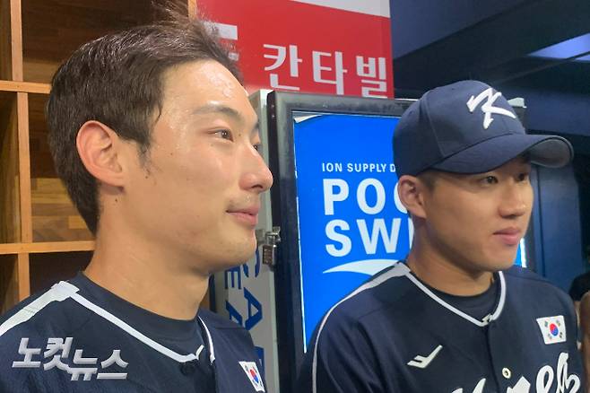 왼쪽부터 최지훈, 최원준. 이우섭 기자