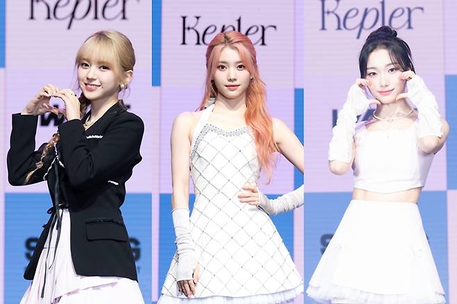 왼쪽부터 케플러 마시로, 샤오팅, 서영은. 웨이크원·스윙엔터테인먼트 제공