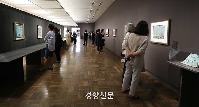 지난 9월 19일 ‘가장 진지한 고백: 장욱진 회고전’이 열리고 있는 서울 중구 국립현대미술관 덕수궁관 모습/한수빈 기자