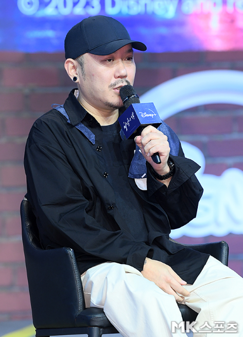 한동욱 감독이 ‘최악의 악’ 제작발표회에 참석했다. 사진=천정환 기자