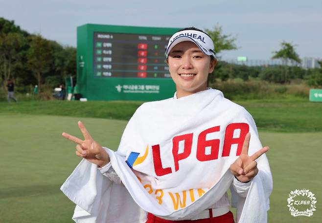 KLPGA 투어 하나금융그룹 챔피언십에서 우승한 이다연. /사진= KLPGA