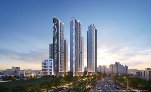 더샵 오창프레스티지 투시도./사진제공=포스코이앤씨