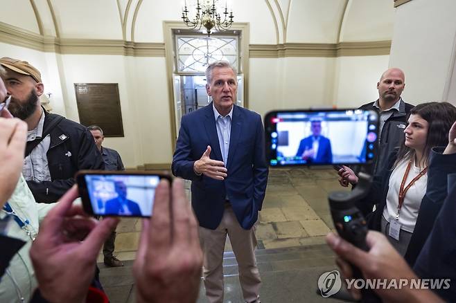 케빈 매카시 미 하원의장 [EPA 연합뉴스 자료 사진. 재판매 및 DB 금지]
