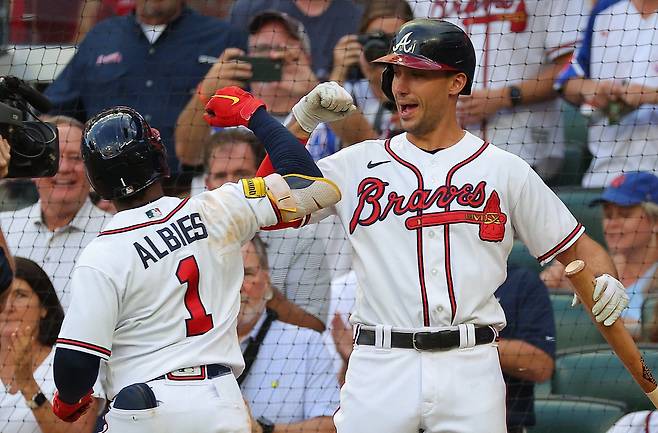 애틀랜타 아지 알비스는 32홈런을 기록 중이다. AFP연합뉴스