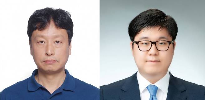 김정욱 GIST 화학과 교수(왼쪽)와 유재헌 박사과정생. GIST 제공.