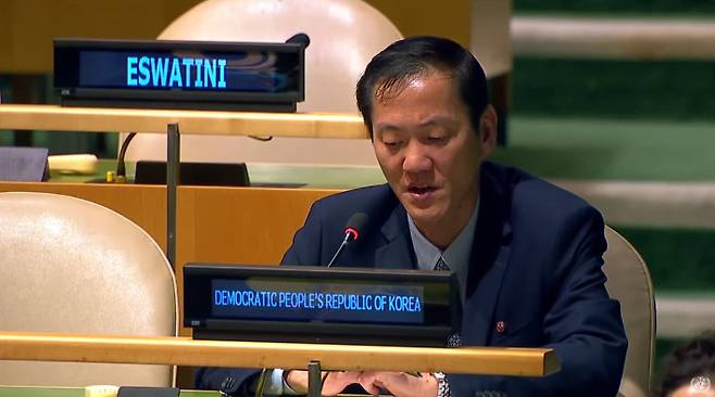 김성 UN 주재 북한 대사. 연합뉴스