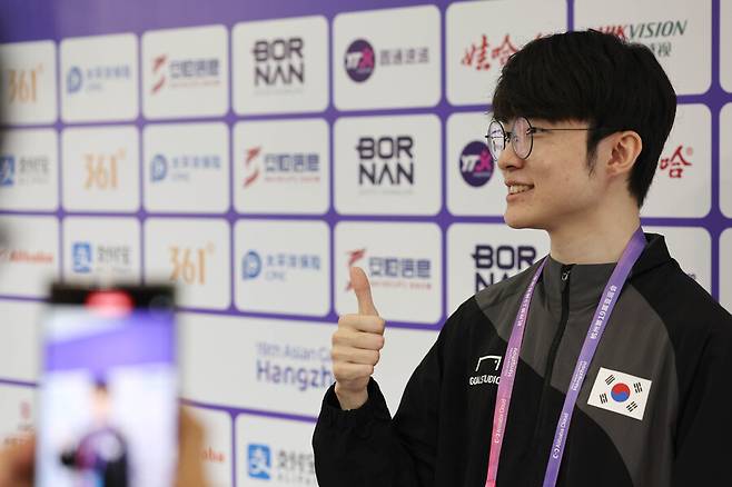 ▲ 페이커 이상혁은 이번 2022 항저우 아시안게임엔 페이커가 아닌 이상혁으로 출전한다. ⓒ연합뉴스