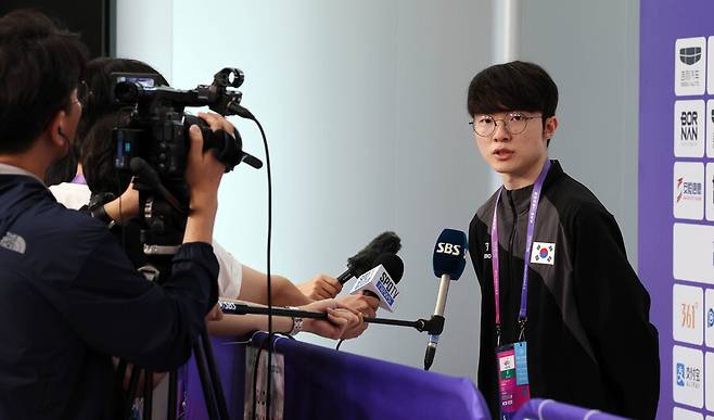 ▲ 인터뷰하는 이상혁 ⓒ연합뉴스