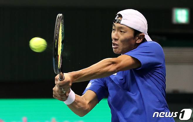 테니스 대표팀 홍성찬. /뉴스1 DB ⓒ News1 박지혜 기자