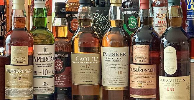 위스키 라벨은 신분증과 같습니다. 전부 알 수는 없지만 다양한 정보를 담고 있습니다. /김지호 기자