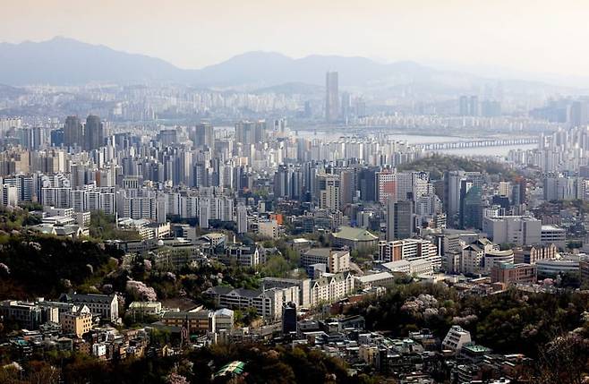 연세대학교를 비롯한 서대문구 일대의 전경. / 사진=게티이미지뱅크