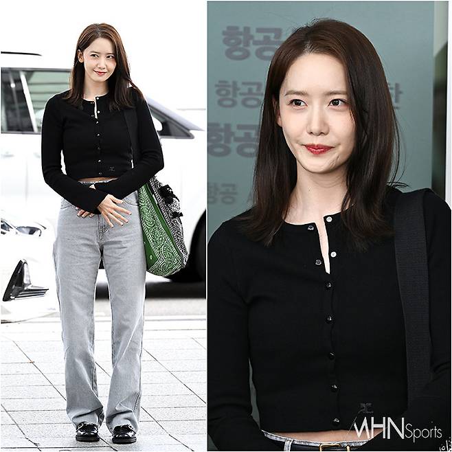 윤아 '보름달보다 빛나는 융프로디테' / 윤아가 27일 오후 해외 일정을 위해 인천국제공항 제1여객터미널을 통해 싱가포르로 출국하고 있다. 