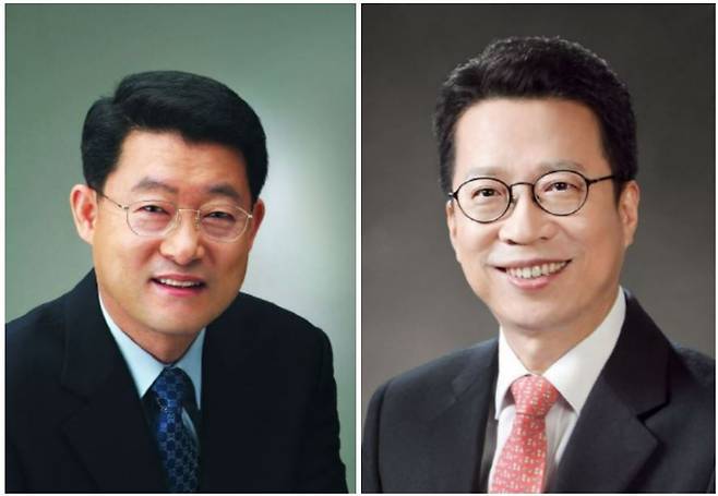 정희수(왼쪽) 생명보험협회장과 정지원 손해보험협회장의 임기가 오는 12월 종료된다. /각 협회 제공