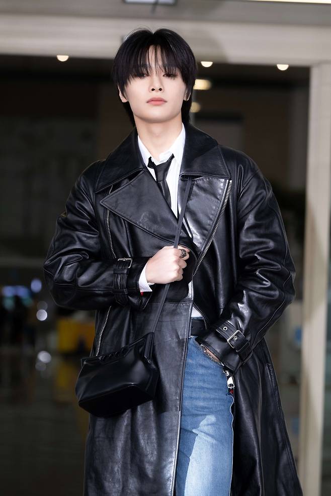 스트레이 키즈 아이엔.   알렉산더 맥퀸 ( Alexander McQueen) 제공.