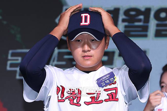 ▲ 두산 신인 김택연 ⓒ곽혜미 기자