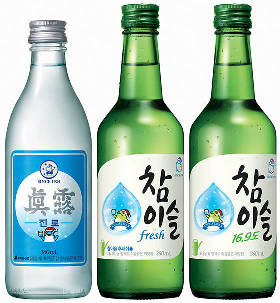 진로이즈백과 참이슬 소주. /사진제공=하이트진로