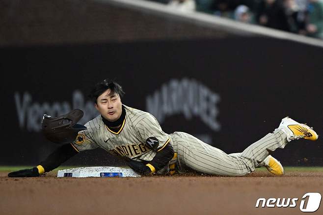 만족스러운 한 시즌을 보낸 김하성. ⓒ AFP=뉴스1