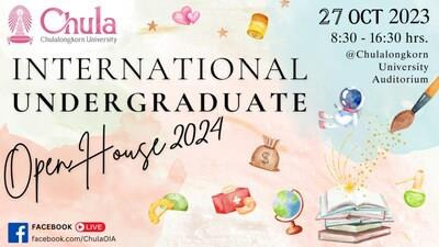 Explore Your Future:  Join Chula's 2024 International Undergraduate Admissions Open House