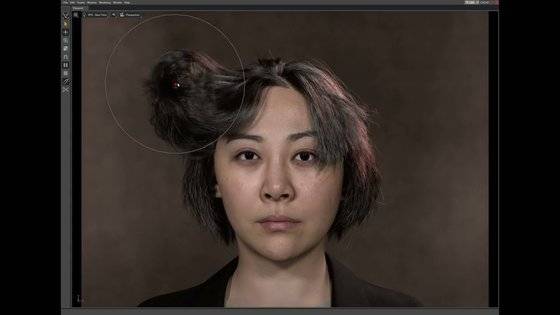 머리카락이 흩날리는 연출이 가능한 기술. 사진 엔비디아