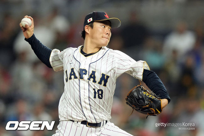 [사진] 월드베이스볼클래식 일본 대표팀 시절 야마모토 요시노부. ⓒGettyimages(무단전재 및 재배포 금지)