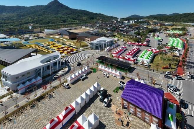 순창장류축제가 열리는 발효테마파크 일대 행사장 모습. 순창군 제공