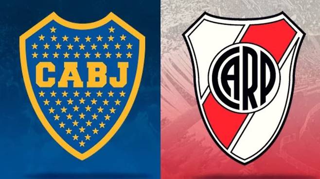 보카주니어스와 리버플레이트의 팀 로고