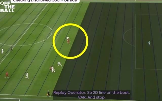 리버풀 득점 VAR 판독 장면/PGMOL