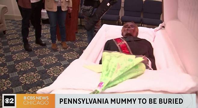 스톤맨 윌리의 매장 소식을 전하는 현지언론