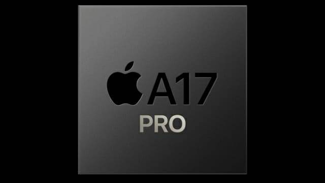 트랜지스터 190억 개를 내장한 애플 A17 프로 칩. 대만 TSMC 3나노급 공정에서 생산된다. (사진=애플)