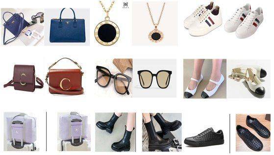 이 중에는 프라다·구찌·몽클레어·에르메스 등 명품 가방이나 뉴발란스·크록스·나이키 등 유명 브랜드 신발 스타일을 위조한 상품도 있었다. TV 방송으로 판매된 보석이 위조 의심 상품으로 적발된 사례도 두 건 포함됐다. [사진제공=구자근 국민의힘 의원실]