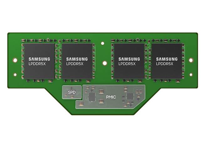 삼성전자  LPDDR D램 기반 7.5Gbps LPCAMM../삼성전자 제공