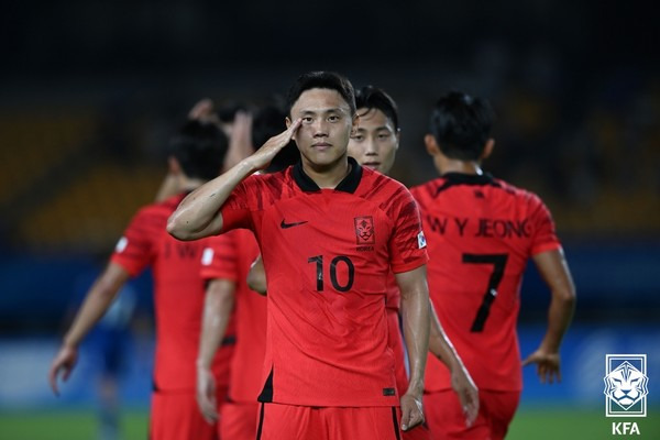 조영욱(한국 아시안게임 남자 축구 대표팀). 대한축구협회 제공