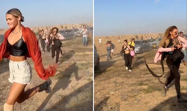 “지옥 같았다” 하마스 습격에 수백명 실종된 이스라엘 음악 축제장