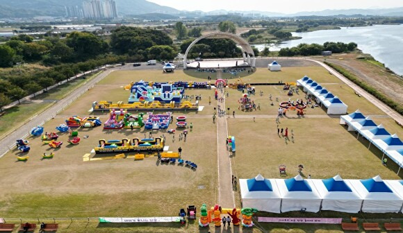 '2023 달성군 영유아 대축제'가 열리는 대구 달성군 사문진 야영장 전경 [사진=달성군]