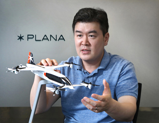 Braden Kim, founder and CEO of Plana, talks about the company's journey during a recent interview with the Korea JoongAng Daily at its headquarters in Yongin, Gyeonggi. [PARK SANG-MOON]