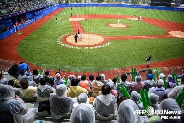 항저우 아시안게임 일본 야구대표팀 경기. 사진=AFPBBNews=News1