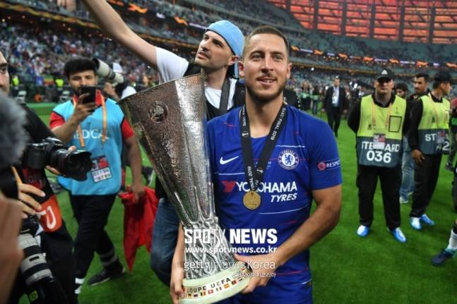 ▲ 아자르는 유로파리그 우승을 끝으로 첼시를 떠났다