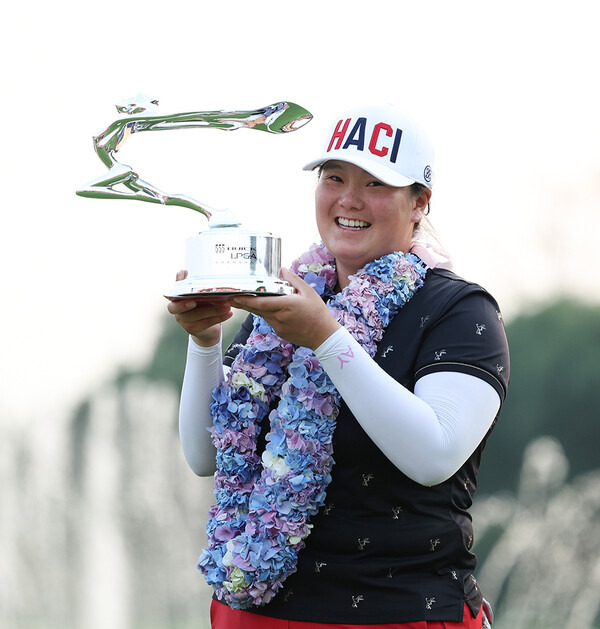 2023년 미국여자프로골프(LPGA) 투어 뷰익 LPGA 상하이 대회 우승을 차지한 엔젤 인. 사진제공=Getty Images_LPGA