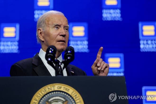 바이든, 이스라엘 가자지구 점령 가능성에 "큰 실수될 것" [로이터=연합뉴스]