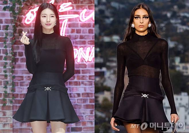 배우 수지 /사진=이동훈 기자, 베르사체