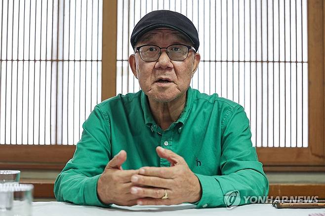 연합뉴스와 인터뷰 가진 김영규 주한미군 공보관 (서울=연합뉴스) 임화영 기자 = 44년 동안 주한미군에서 대(對)언론 창구 역할을 해온 김영규 공보관이 지난 19일 서울 용산구의 한 식당에서 연합뉴스와 인터뷰하고 있다. 김 공보관은 오는 31일 퇴임한다. 2023.10.21 hwayoung7@yna.co.kr