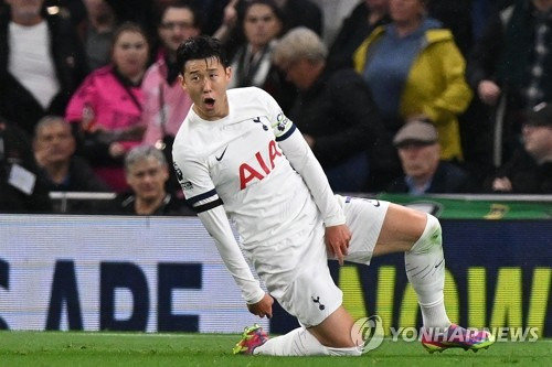 EPL 시즌 7호골 넣은 손흥민 [런던 AFP=연합뉴스]