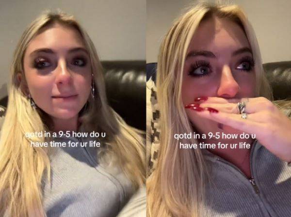 주 40시간 노동을 처음 경험한 미국 20대의 소감 [이미지출처=틱톡]