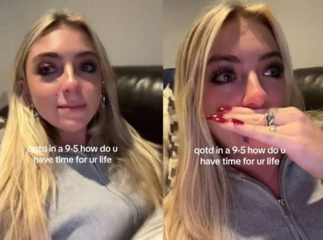 주 40시간 노동을 처음 경험한 미국 20대 사진=틱톡