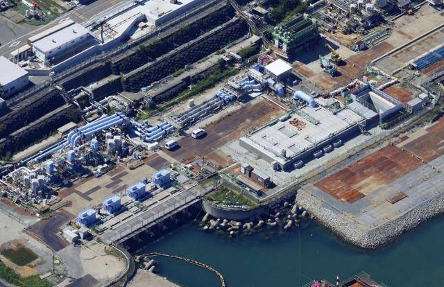 지난달 22일 촬영된 후쿠시마 제1원자력발전소 내 물을 희석하고 방출하는 설비. 도쿄=교도 연합뉴스