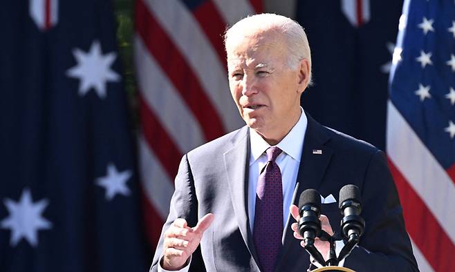 조 바이든 미국 대통령.&nbsp;AFP연합뉴스