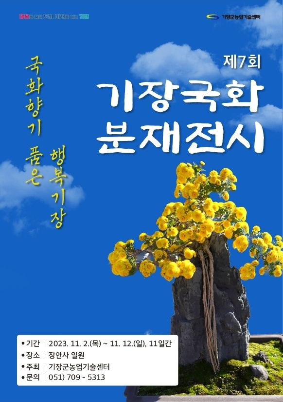 제7회 기장군 국화분재 전시회 안내문. 기장군 제공