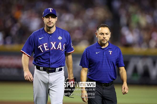 ▲ 허리 부상으로 강판된 맥스 슈어저